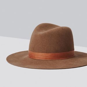 Janessa Leone Clay Wide Brim Felt Fedora